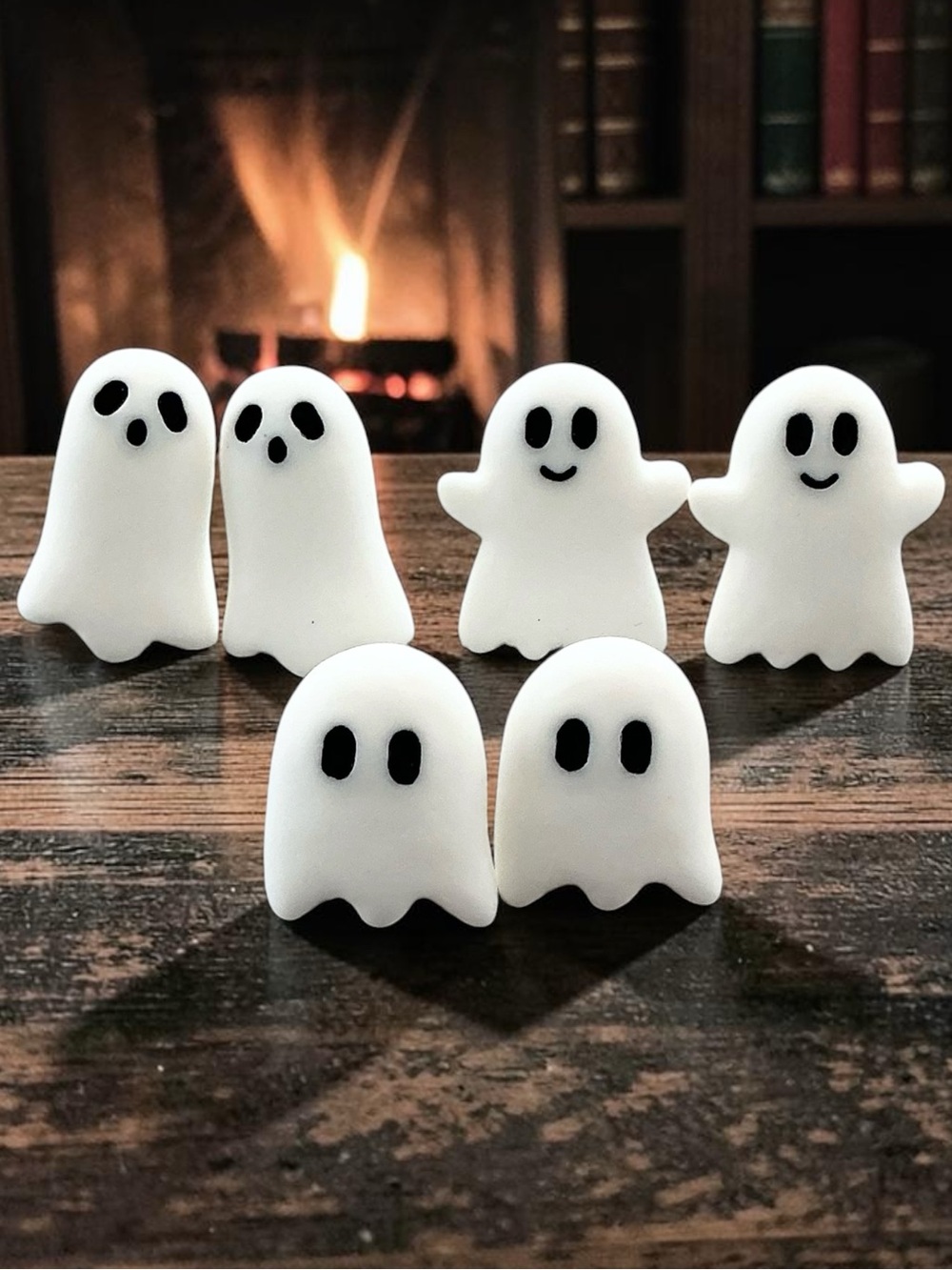 🆕 Ghost Stud Earrings 3 Pairs
